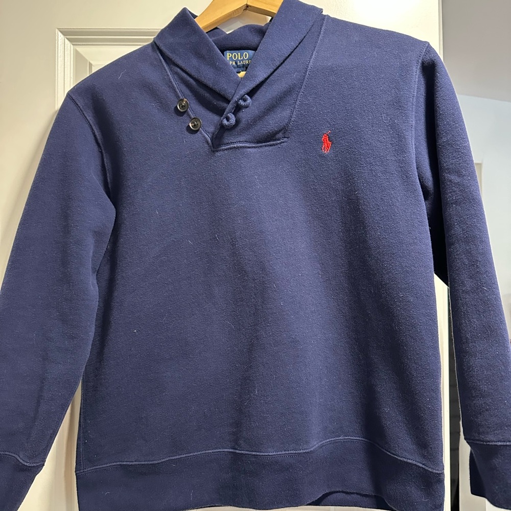 Navy boys Polo sweatshirt